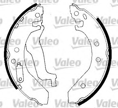 VALEO 553760 -  Комплект тормозных колодок