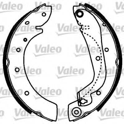 VALEO 553810 -  Комплект тормозных колодок