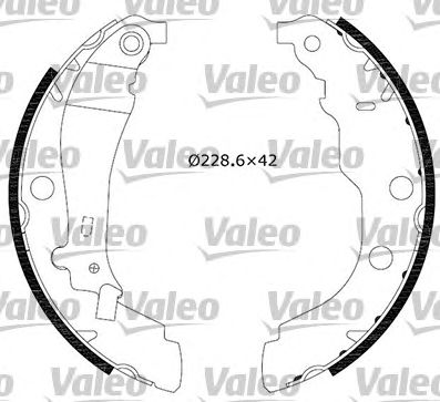 VALEO 553813 -  Комплект тормозных колодок