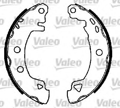 VALEO 553817 -  Комплект тормозных колодок
