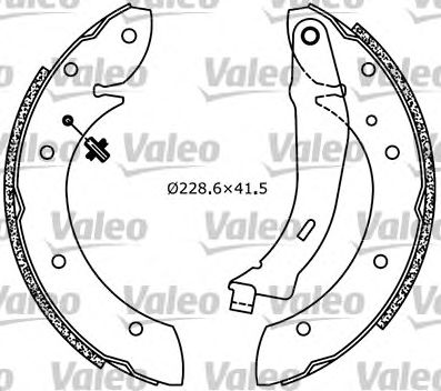 VALEO 553824 -  Комплект тормозных колодок