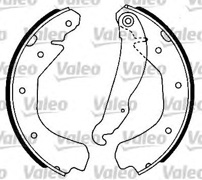 VALEO 554580 -  Комплект тормозных колодок