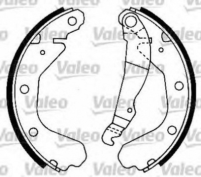 VALEO 554665 -  Комплект тормозных колодок