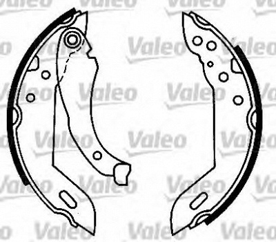 VALEO 554675 -  Комплект тормозных колодок