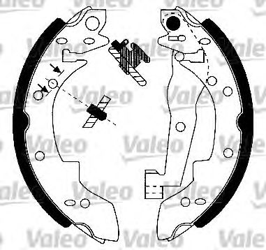 VALEO 554679 -  Комплект тормозных колодок
