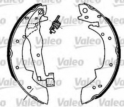 VALEO 554684 -  Комплект тормозных колодок