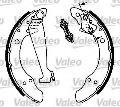 VALEO 554697 -  Комплект тормозных колодок