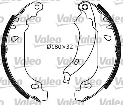 VALEO 554712 -  Комплект тормозных колодок