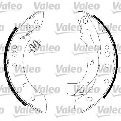 VALEO 554726 -  Комплект тормозных колодок