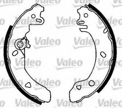 VALEO 554743 -  Комплект тормозных колодок