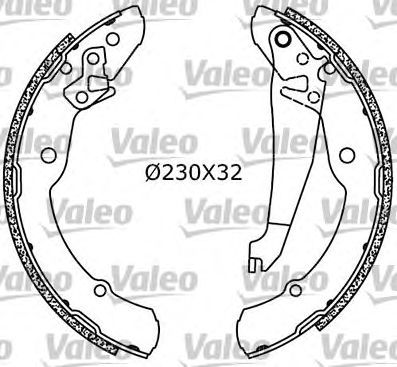 VALEO 554754 -  Комплект тормозных колодок