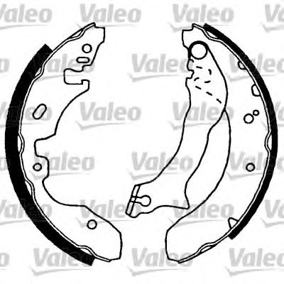 VALEO 554767 -  Комплект тормозных колодок