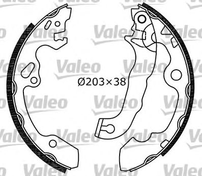 VALEO 554772 -  Комплект тормозных колодок