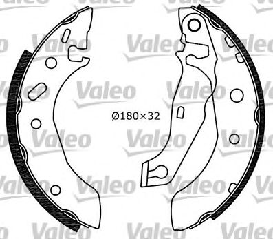 VALEO 554775 -  Комплект тормозных колодок