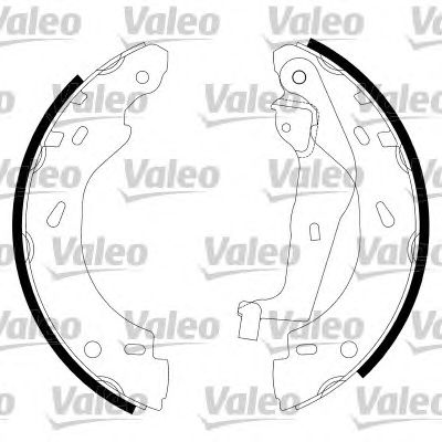 VALEO 554787 -  Комплект тормозных колодок
