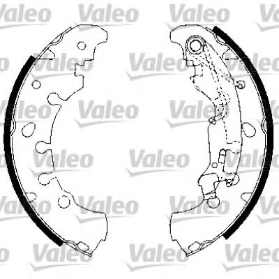VALEO 554815 -  Комплект тормозных колодок