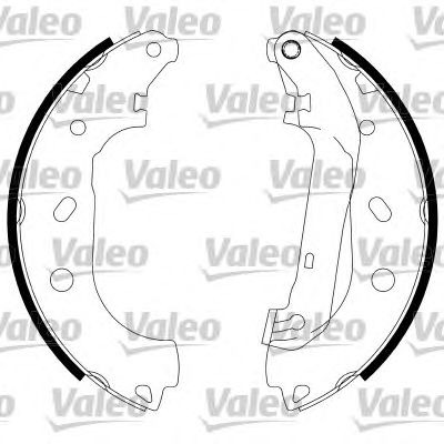 VALEO 554830 -  Комплект тормозных колодок