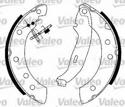 VALEO 554849 -  Комплект тормозных колодок