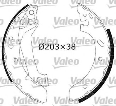 VALEO 554858 -  Комплект тормозных колодок