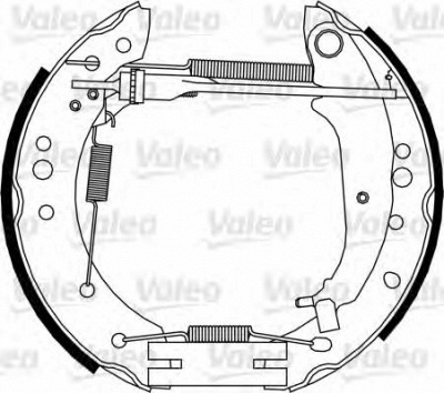 VALEO 554885 -  Комплект тормозных колодок