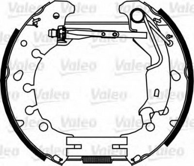 VALEO 554887 -  Комплект тормозных колодок