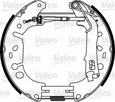 VALEO 554889 -  Комплект тормозных колодок