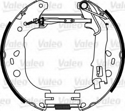VALEO 554890 -  Комплект тормозных колодок