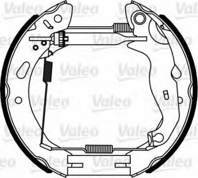 VALEO 554903 - Комплект тормозных колодок