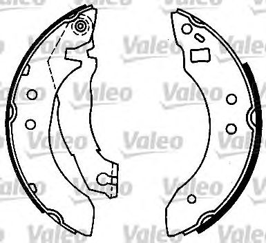 VALEO 562023 -  Комплект тормозных колодок