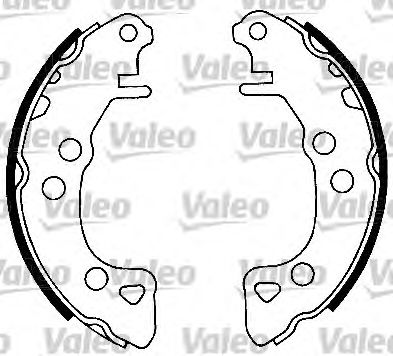 VALEO 562044 -  Комплект тормозных колодок