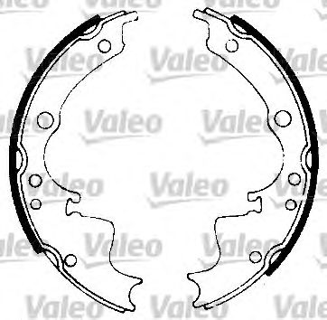 VALEO 562063 -  Комплект тормозных колодок