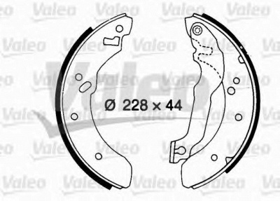 VALEO 562070 -  Комплект тормозных колодок