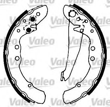 VALEO 562081 -  Комплект тормозных колодок