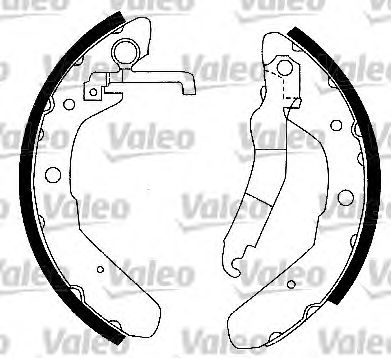 VALEO 562403 -  Комплект тормозных колодок