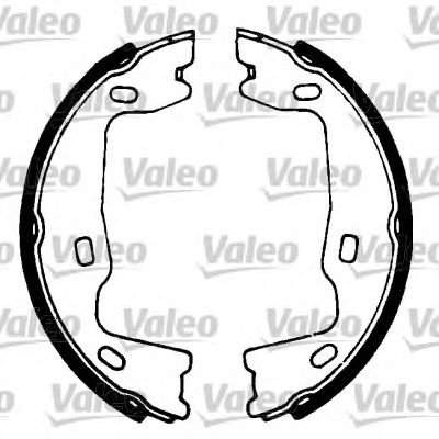 VALEO 562572 -  Комплект тормозных колодок, стояночная тормозная система