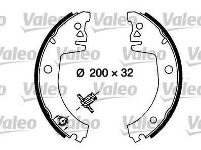 VALEO 562574 -  Комплект тормозных колодок