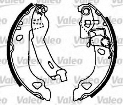 VALEO 562582 -  Комплект тормозных колодок