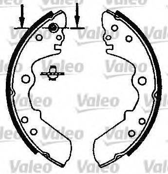 VALEO 562598 -  Комплект тормозных колодок