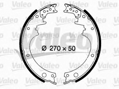 VALEO 562605 -  Комплект тормозных колодок