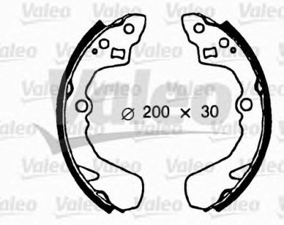 VALEO 562610 -  Комплект тормозных колодок