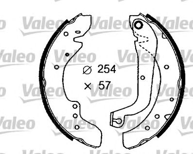 VALEO 562631 -  Комплект тормозных колодок