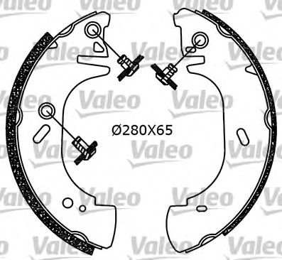 VALEO 562636 -  Комплект тормозных колодок
