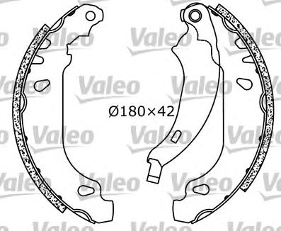 VALEO 562647 -  Комплект тормозных колодок