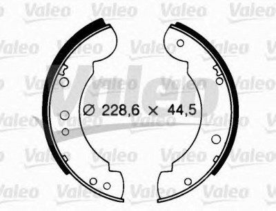 VALEO 562674 - Комплект тормозных колодок
