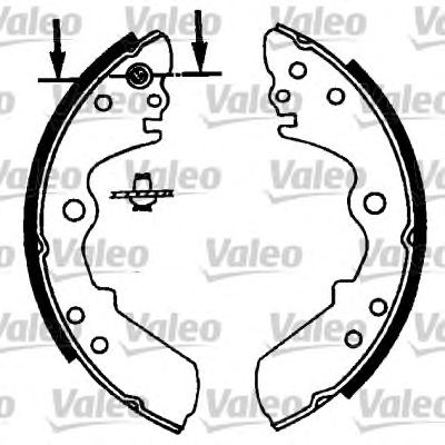 VALEO 562719 -  Комплект тормозных колодок