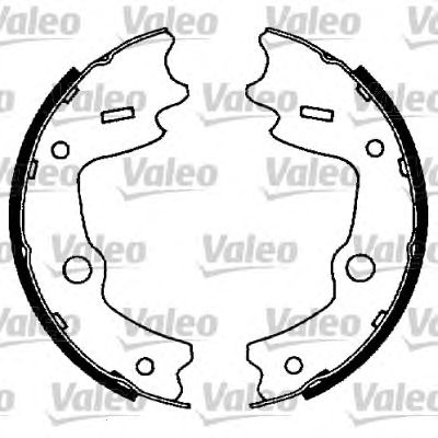 VALEO 562737 -  Комплект тормозных колодок, стояночная тормозная система
