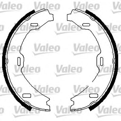 VALEO 564007 -  Комплект тормозных колодок, стояночная тормозная система