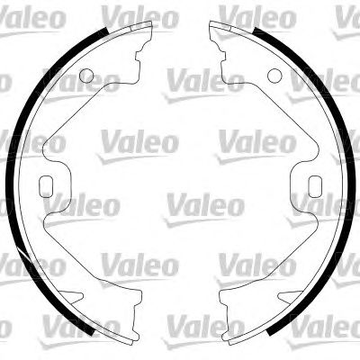 VALEO 564028 -  Комплект тормозных колодок, стояночная тормозная система