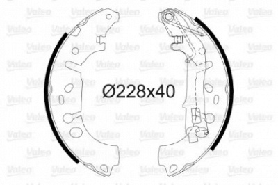 VALEO 564064 -  Комплект тормозных колодок
