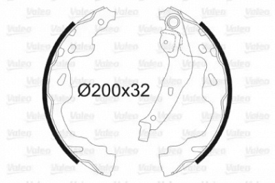 VALEO 564075 -  Комплект тормозных колодок